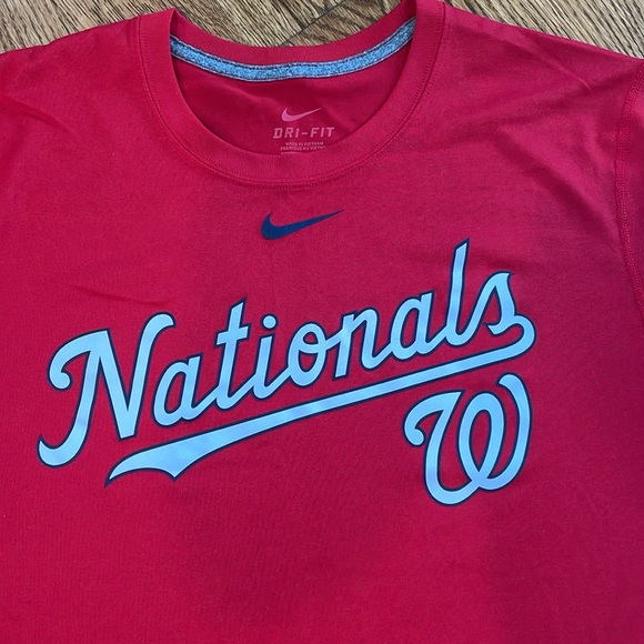 Men’s Washington Nationals Nike Dri-Fit Shirt. Size Large. Like New Condition. - Picture 5 of 11